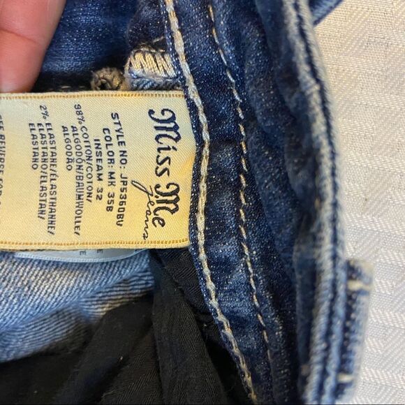Miss Me size 26 bling rhinestones JP5360bv boot denim jeans - Picture 4 of 6